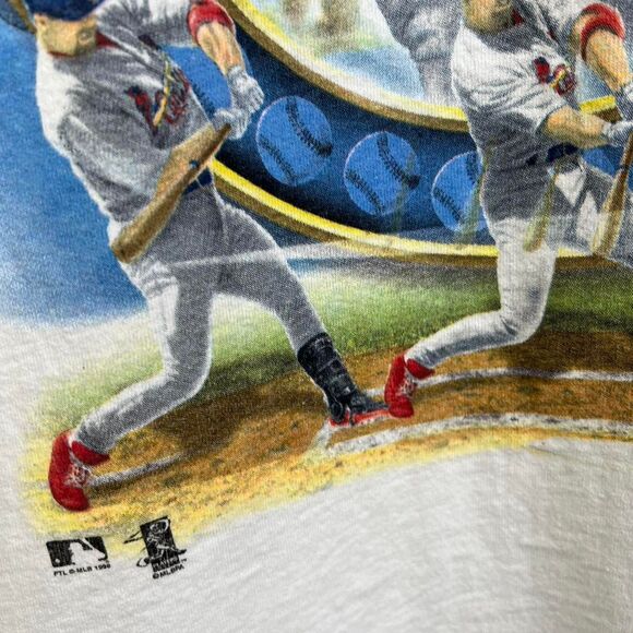 Vintage Mark McGwire Home Run King 1998 Greatest Hits Shirt Size XL - Picture 6 of 7